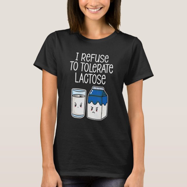 Laktose Funny Avoid Dairy Pro T-Shirt (Vorderseite)