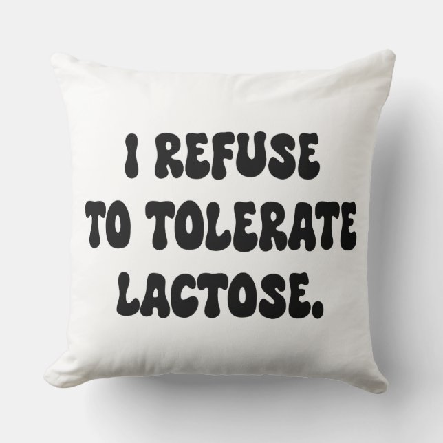 laktose - Lactose - Intoleranz Kissen (Vorderseite)