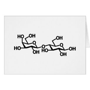 Laktose Milk Structure Greeting Card