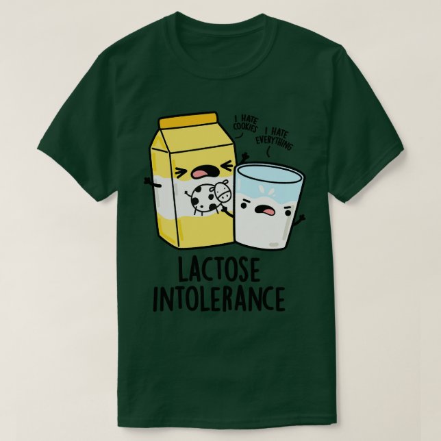 Laktoseintoleranz Funny Milk Pun 1 T-Shirt (Design vorne)