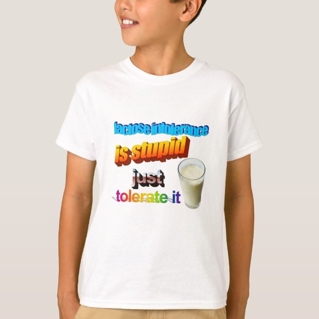 Laktoseintoleranz T-Shirt (Vorderseite)