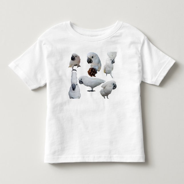 Lala Das Cockatoo Sechs Posen Kinderhemd Kleinkind T-shirt (Vorderseite)