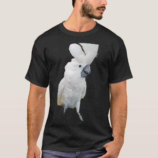 Lala das Cockatoo-Wappen herauf schwarzes T-Shirt