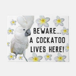 Lala, das der Cockatoo von der Cockatoo-Fußmatte Fußmatte