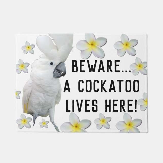 Lala, das der Cockatoo von der Cockatoo-Fußmatte Fußmatte (Vorderseite)