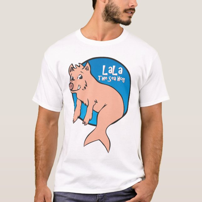 LaLa: Das Seeschwein - Erwachsener T-Shirt (Vorderseite)