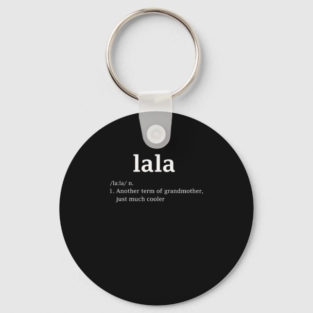 Lala Definition Funny Oma Muttertag Frauen Schlüsselanhänger (Vorderseite)