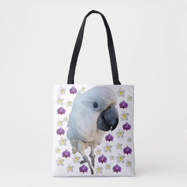 Lala die Cockatoo-BlumenTasche Tasche (Vorderseite)