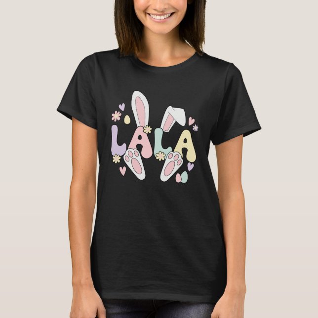 Lala Grandmother Easter Bunny Lala Grandma Easter  T-Shirt (Vorderseite)