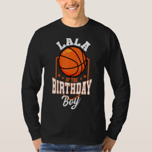 Lala vom Geburtstag Boy Basketball Thema Bday Par T-Shirt