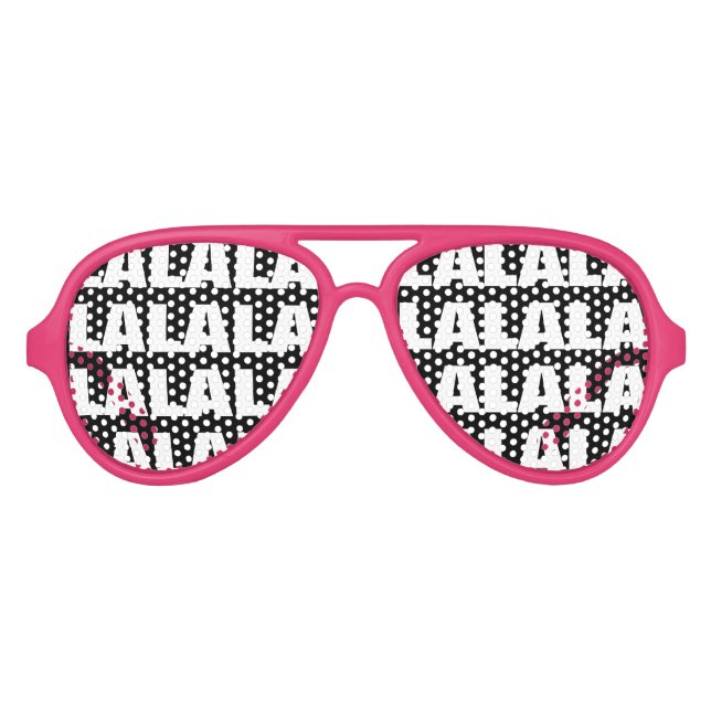 LALALA! Lustige Karaoke-Party-Sonnenbrille Partybrille (Vorderseite)