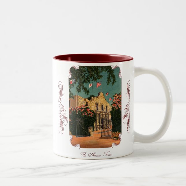 L'Alamo Vintage Texas Coffee Mug (Droit)