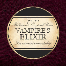 L'alchimie vintage d'Halloween étiquette Elixir de