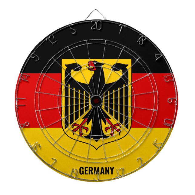 "L'Allemagne frappe !" Cible de flechettes patriot (Devant)
