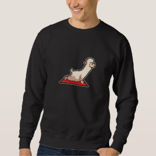 Lama Alpaca Yoga Posen Sport Gymnastik Ohmmm Hear Sweatshirt