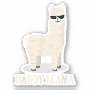 Lama Alpaka Papa Lustiger Tierliebhaber Aufkleber