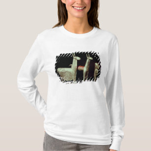 Lama, Alpaka und Frau T-Shirt