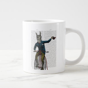 Lama auf dem Bike Jumbo-Tasse