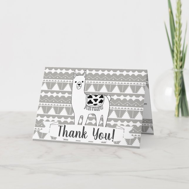 Lama aztèque moderne et Merci tribal de motif (Devant)