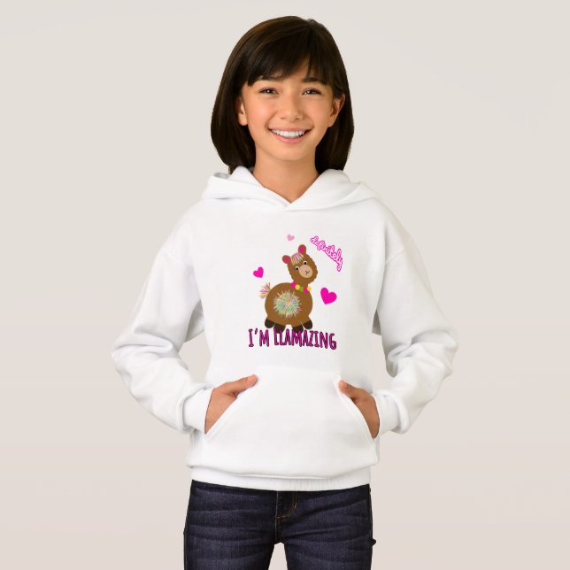 Lama-Cute Hoodie (Vorne ganz)
