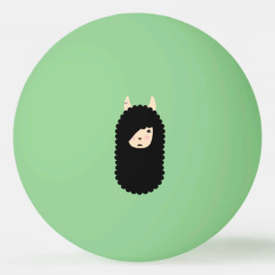 Lama Emoji gotisch Tischtennisball