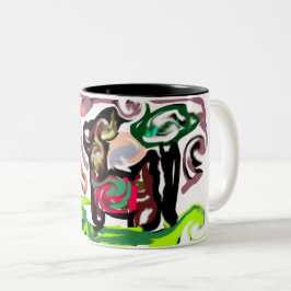 Lama Faul Zweifarbige Tasse