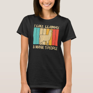 Lama for Men Llama Farm Animal 9 T-Shirt