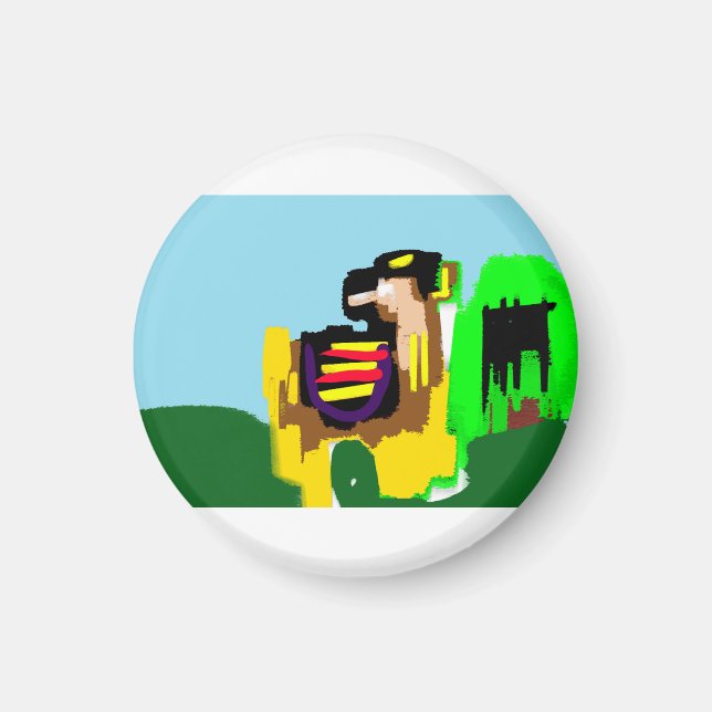 Lama Freude  Magnet (Vorne)