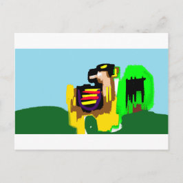 Lama Freude Postkarte