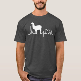 Lama Heartbeat Funny FarmerFarmFarm for T-Shirt