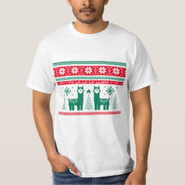 Lama Holiday Ugly Sweater T - Shirt