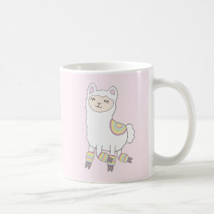 Lama in der Leegwarmers-Tasse Kaffeetasse