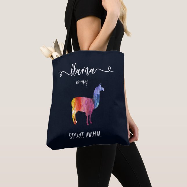 Lama ist mein Geisttier. Lustiger niedlicher Tasche (Von Nahem)