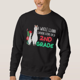 Lama-Kaktus der zweiten Klasse zurück zur Schule Sweatshirt
