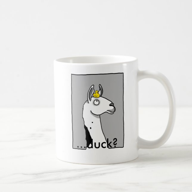 Lama-Lama… Ente? Kaffeetasse (Rechts)