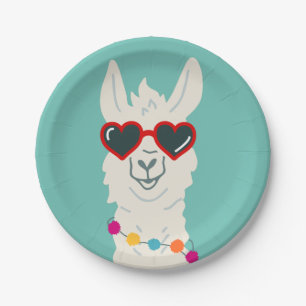 Lama-Papierplatten-mexikanisches Pappteller