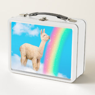 Lama-Regenbogen Metall Brotdose