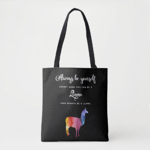 Lama. Seien Sie immer sich, es sei denn Sie ein Tasche