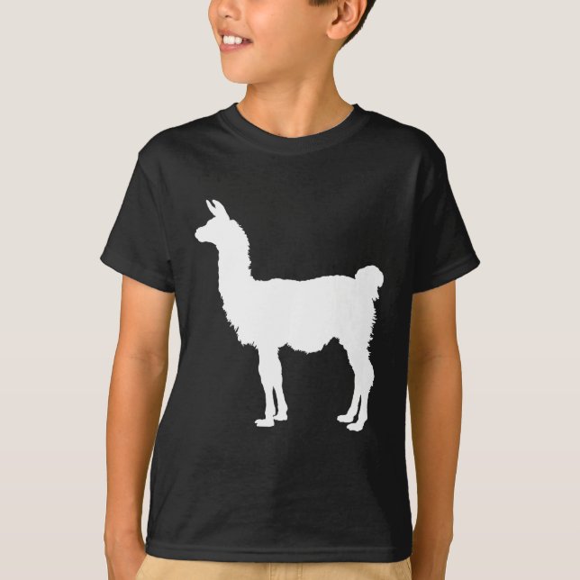 Lama-Silhouette T-Shirt (Vorderseite)