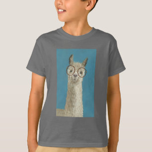 Lama-Spezifikt. - Runde Brillen T-Shirt