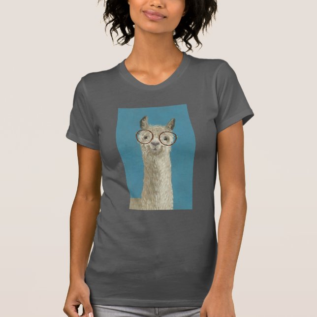 Lama-Spezifikt. - Runde Brillen T-Shirt (Vorderseite)