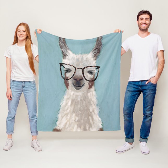 Lama-Spezifikt. - Übergroße Gläser Fleecedecke (Beispiel)