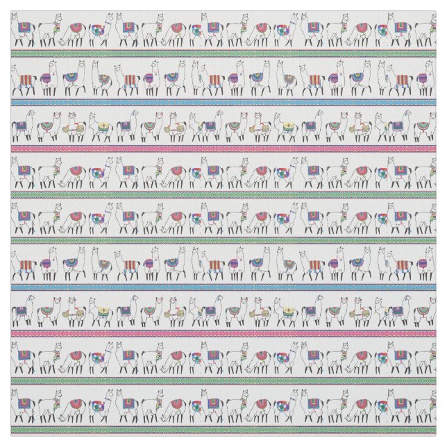 Lama-Streifen-Muster Stoff (Muster)
