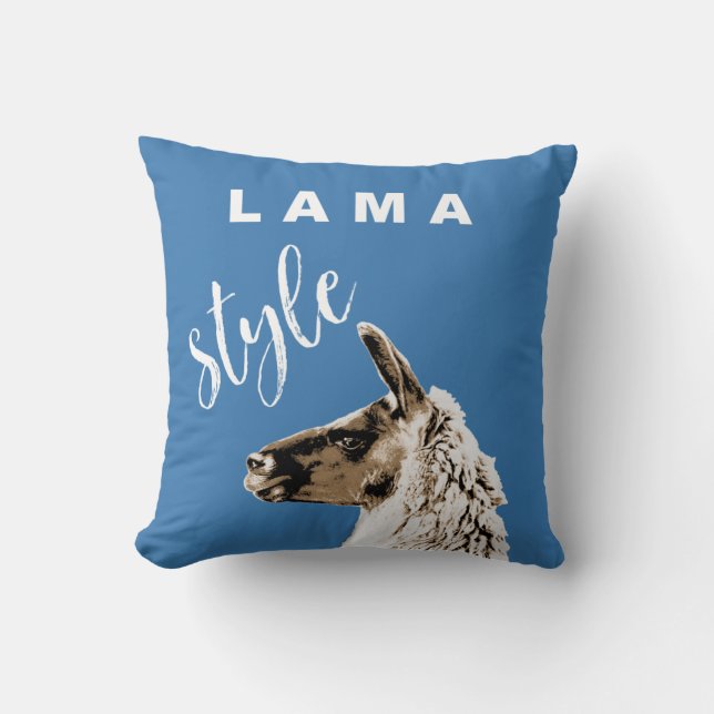 Lama Style Kissen (Vorderseite)