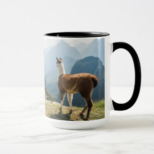 Lama-übersehenruinen   Machu Picchu, Peru Tasse