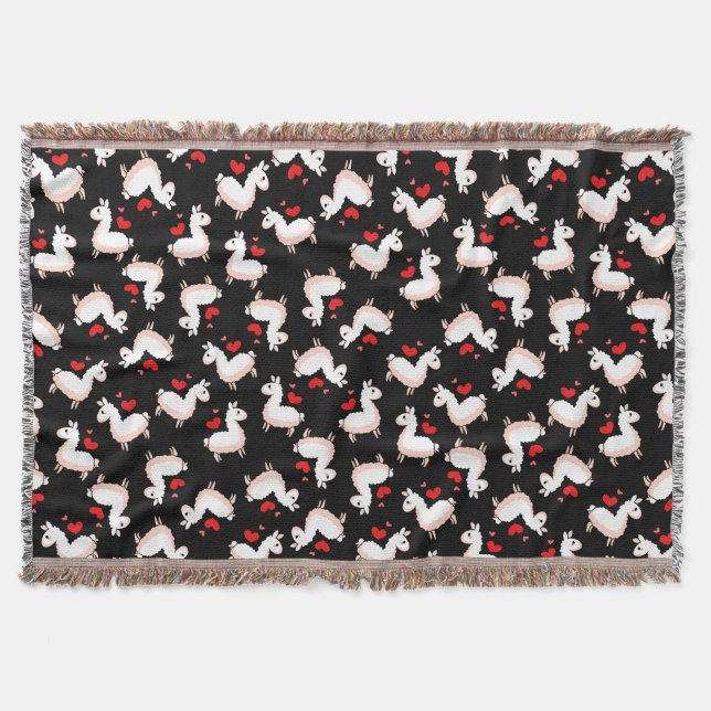 Lama-Verrücktheit Decke (Vorderseite)