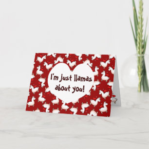 Lama-Verrücktheit Feiertagskarte