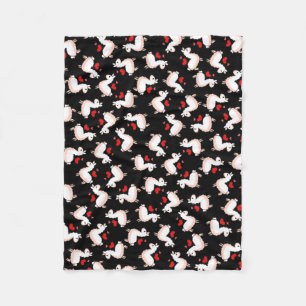 Lama-Verrücktheit Fleecedecke