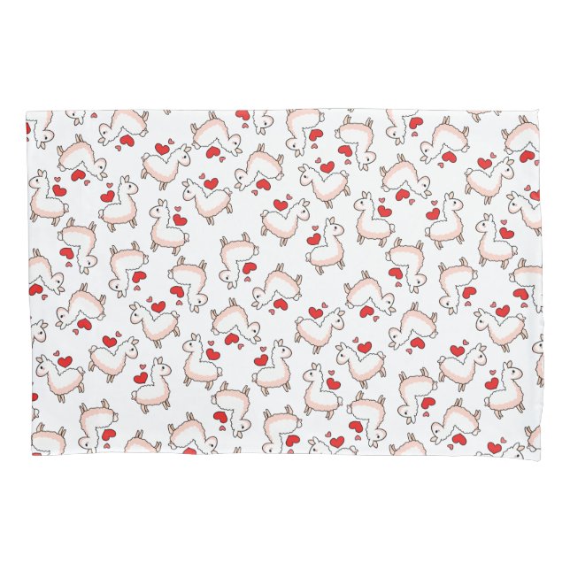 Lama-Verrücktheit Kissenbezug (Vorderseite)