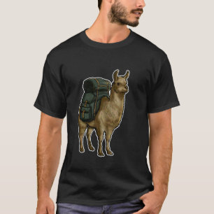 Lama-Wanderabenteuer-Explorer-Rucksack T-Shirt